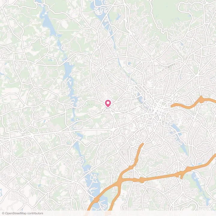 Map of the flower delivery area in Parker, South Carolina