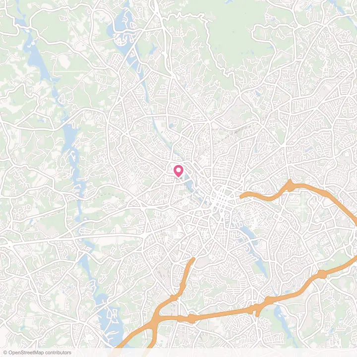 Map of the flower delivery area in City View, South Carolina
