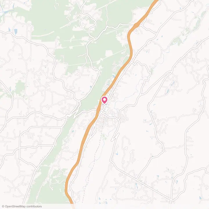 Map of the flower delivery area in Trenton, Georgia