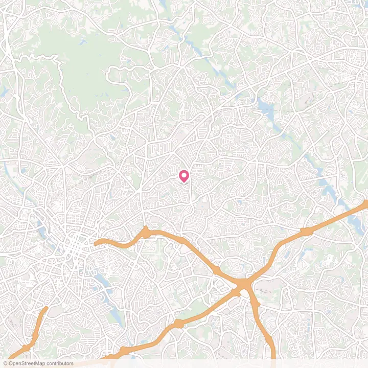 Map of the flower delivery area in Wade Hampton, South Carolina