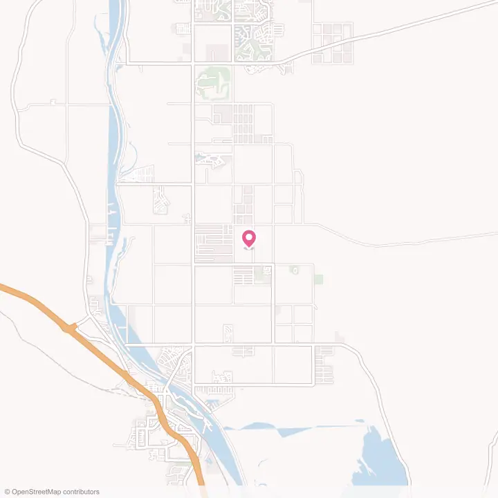 Map of the flower delivery area in Mohave Valley, Arizona
