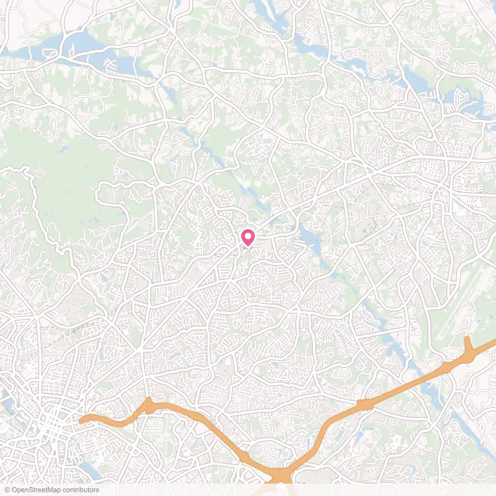 Map of the flower delivery area in Taylors, South Carolina