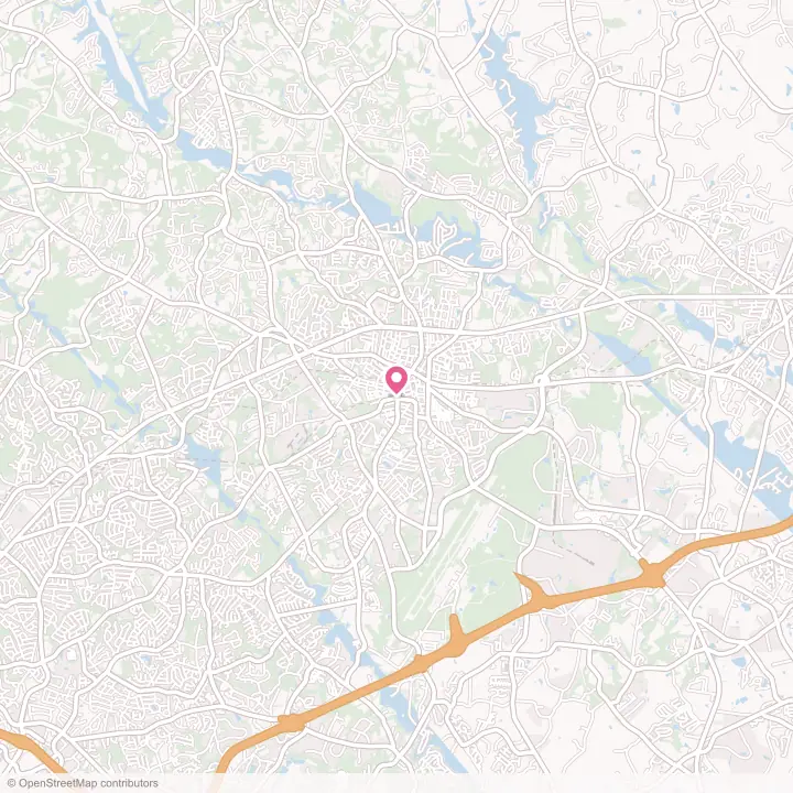 Map of the flower delivery area in Greer, South Carolina