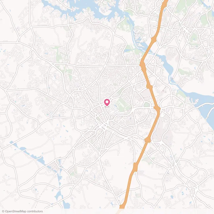 Map of the flower delivery area in Rock Hill, South Carolina