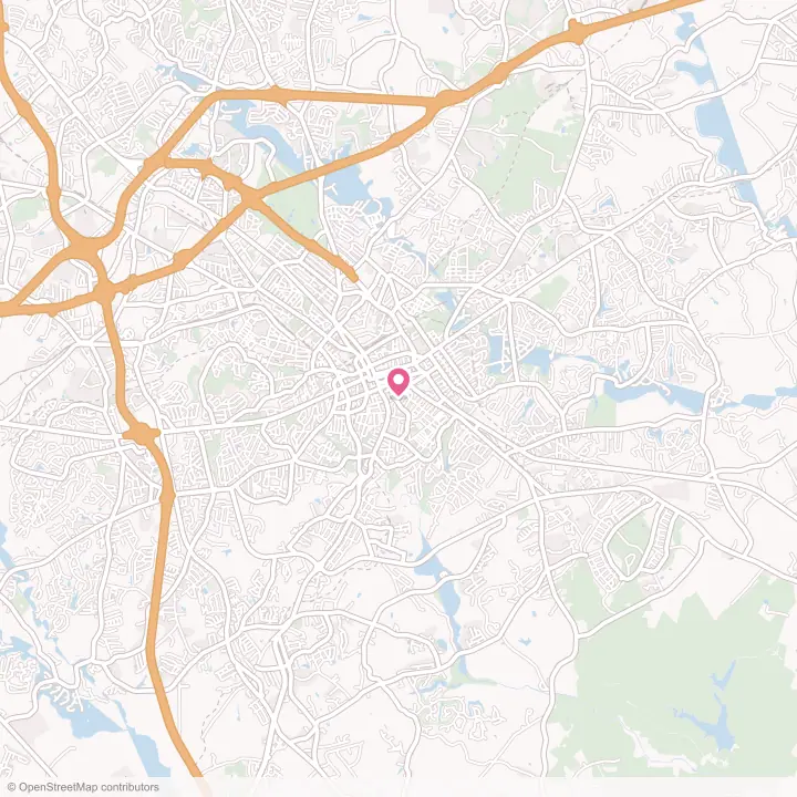Map of the flower delivery area in Spartanburg, South Carolina