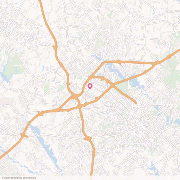 Map of the flower delivery area in Southern Shops, South Carolina