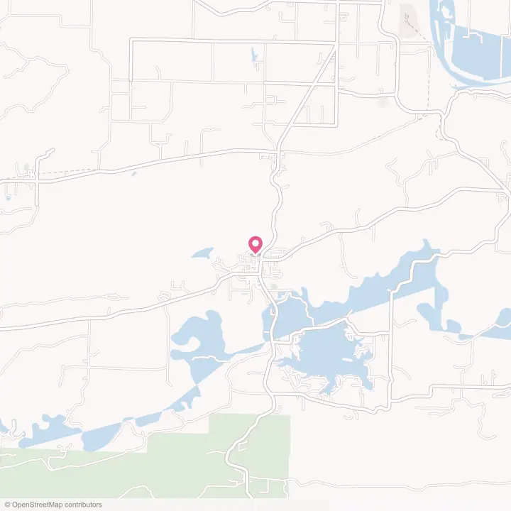 Map of the flower delivery area in Perryville, Arkansas