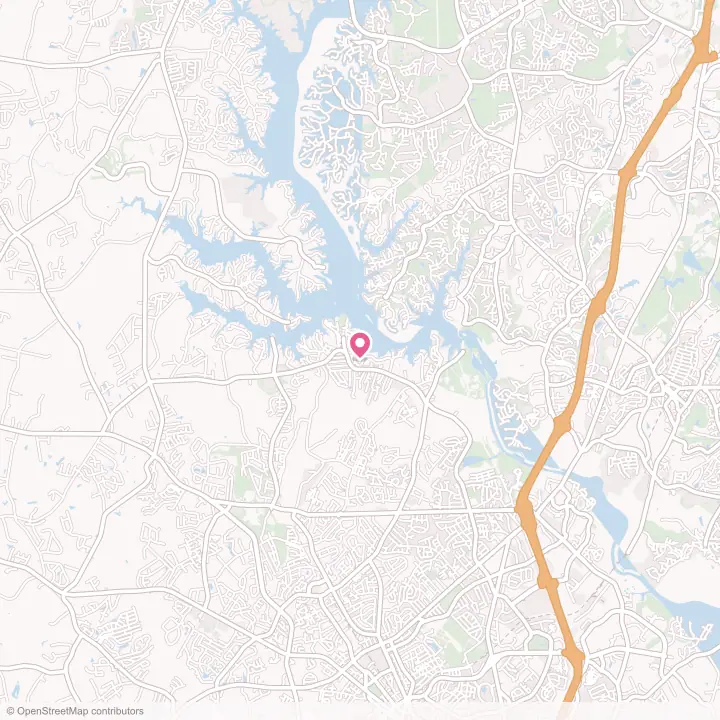 Map of the flower delivery area in India Hook, South Carolina