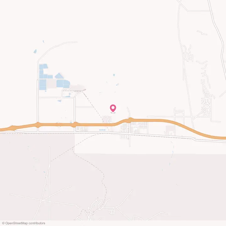 Map of the flower delivery area in Boron, California