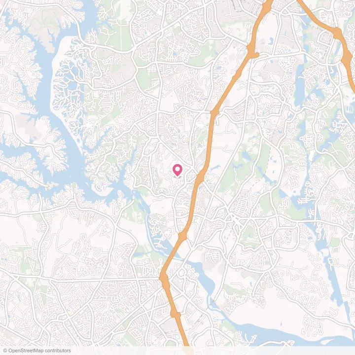 Map of the flower delivery area in Baxter Village, South Carolina