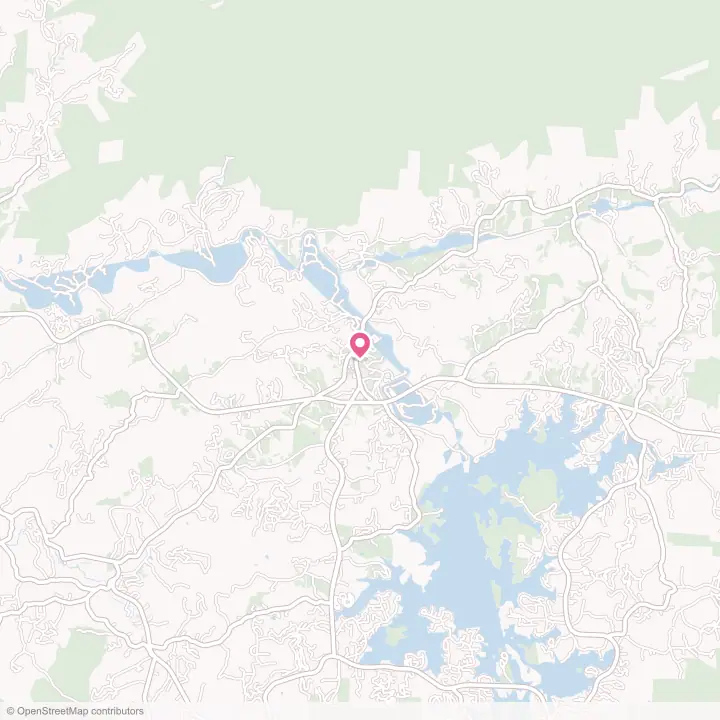 Map of the flower delivery area in Hayesville, North Carolina
