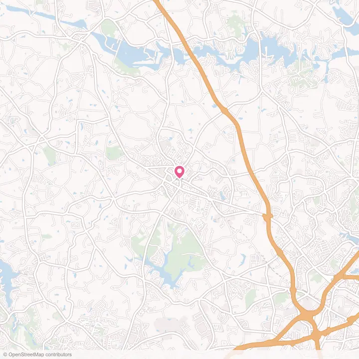 Map of the flower delivery area in Inman, South Carolina
