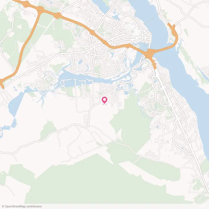 Map of the flower delivery area in Brices Creek, North Carolina