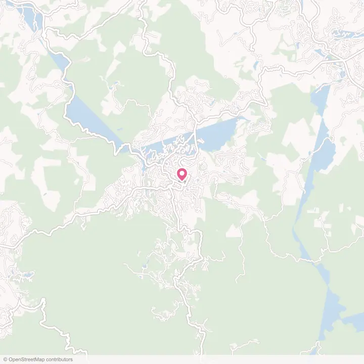 Map of the flower delivery area in Highlands, North Carolina