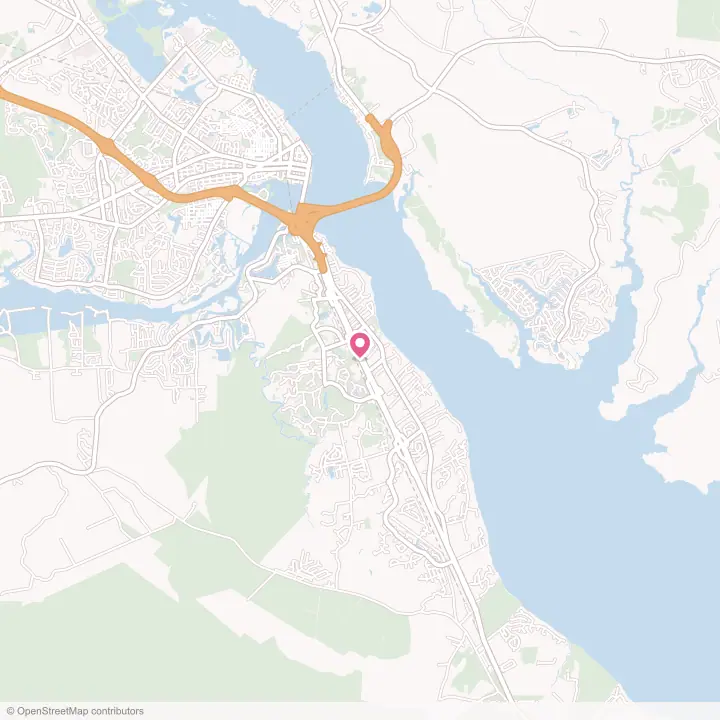 Map of the flower delivery area in James City, North Carolina