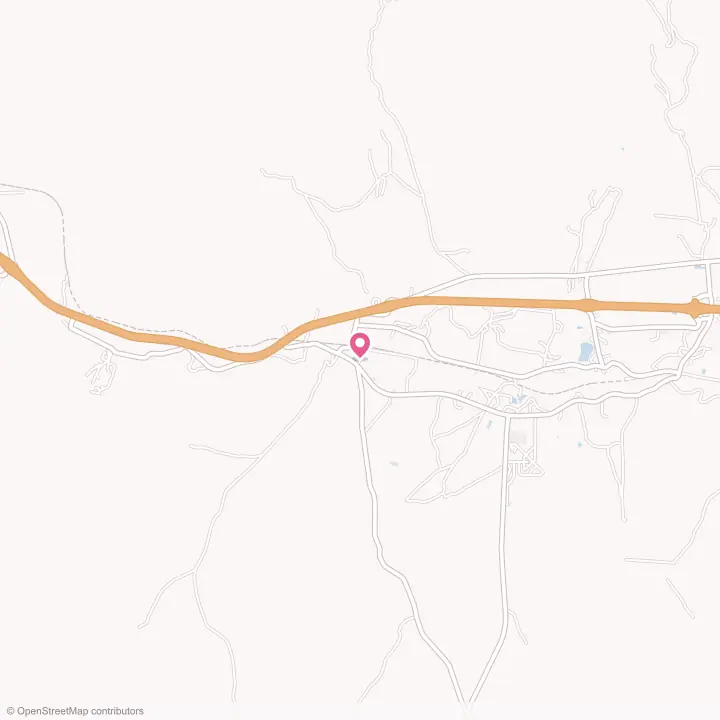 Map of the flower delivery area in McCartys Village, New Mexico
