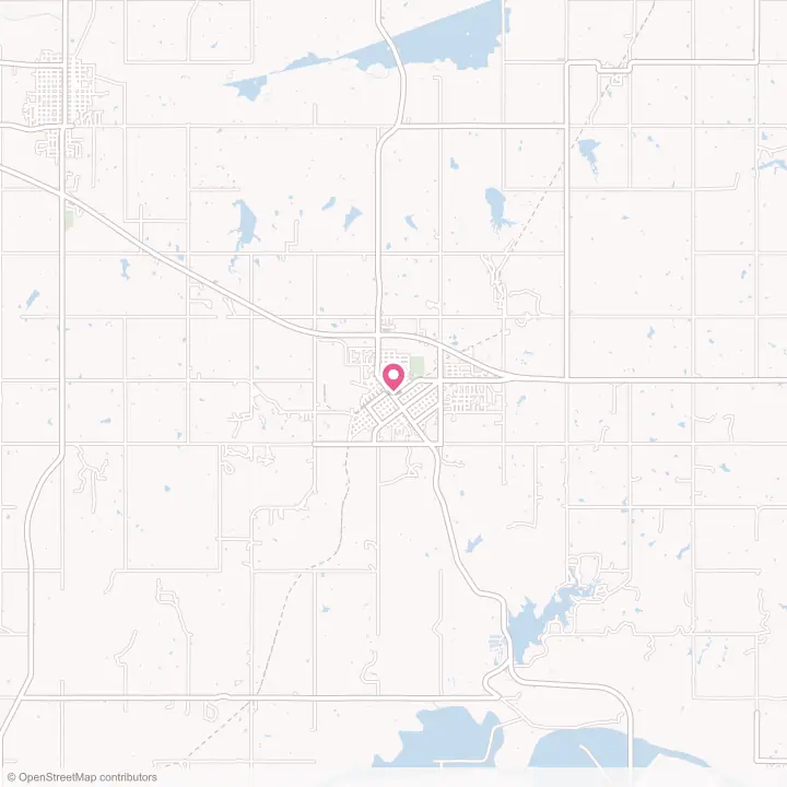 Map of the flower delivery area in Holdenville, Oklahoma