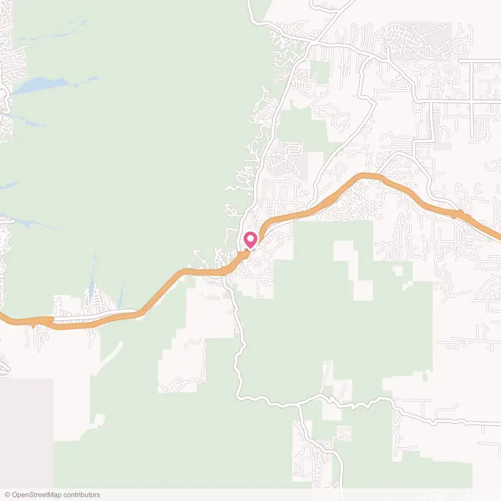 Map of the flower delivery area in Tijeras, New Mexico