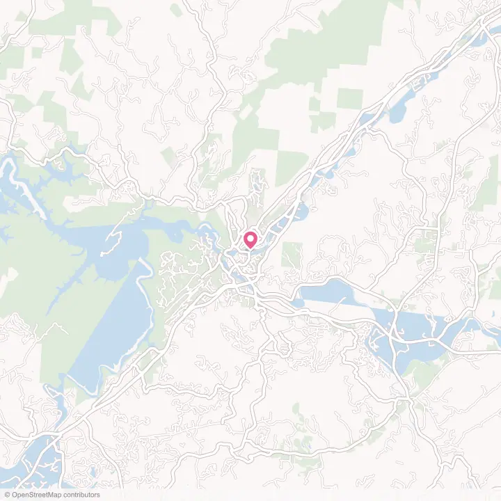 Map of the flower delivery area in Murphy, North Carolina