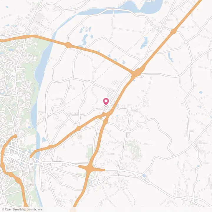 Map of the flower delivery area in Eastover, North Carolina
