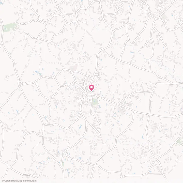 Map of the flower delivery area in Clover, South Carolina