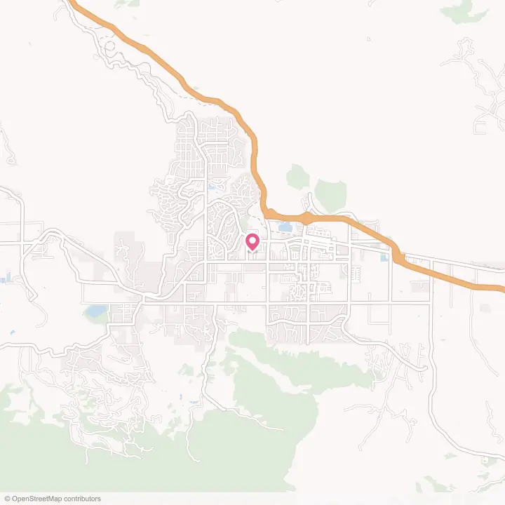 Map of the flower delivery area in Tehachapi, California