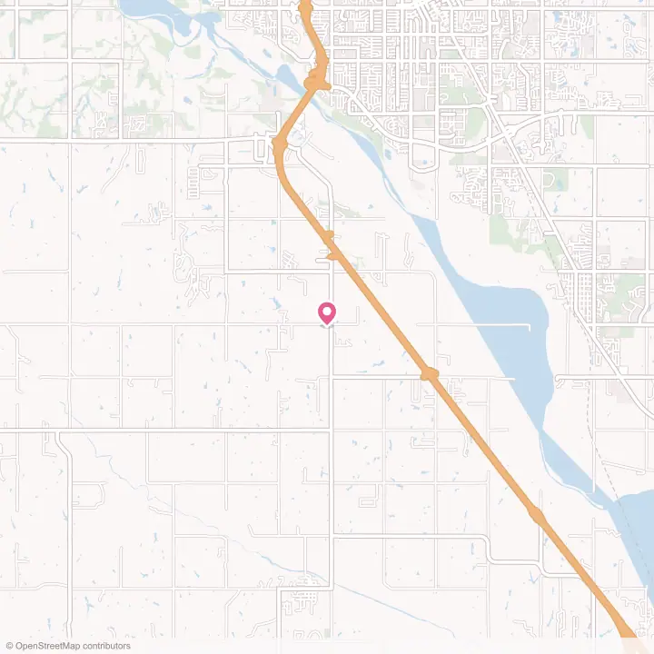 Map of the flower delivery area in Goldsby, Oklahoma