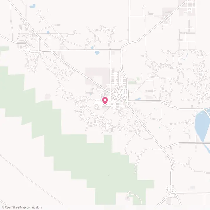 Map of the flower delivery area in Taft Heights, California