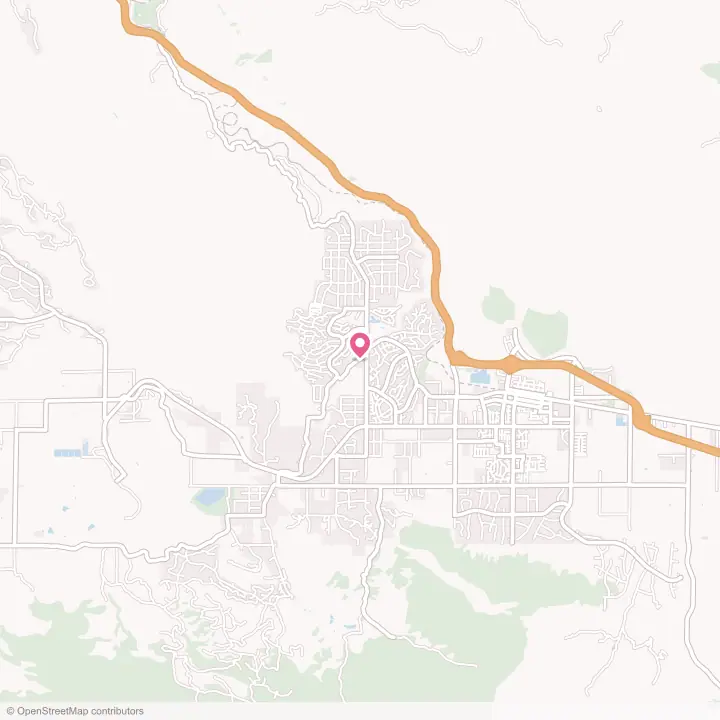 Map of the flower delivery area in Golden Hills, California