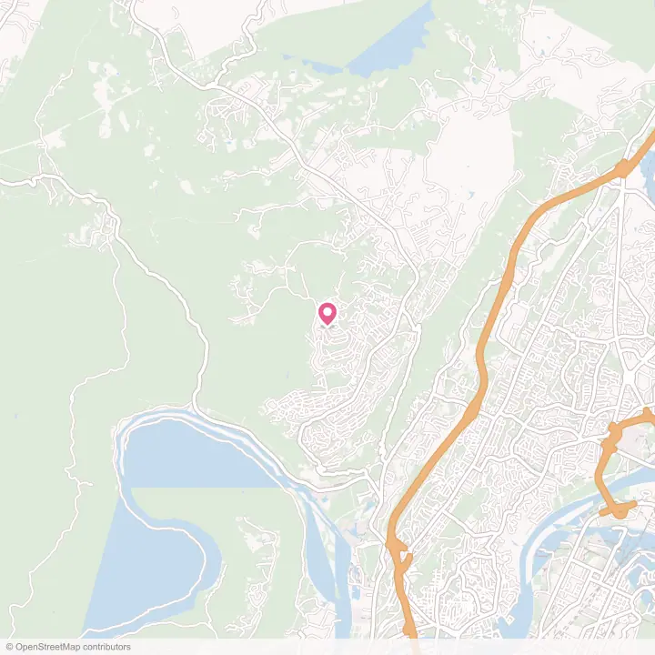 Map of the flower delivery area in Signal Mountain, Tennessee