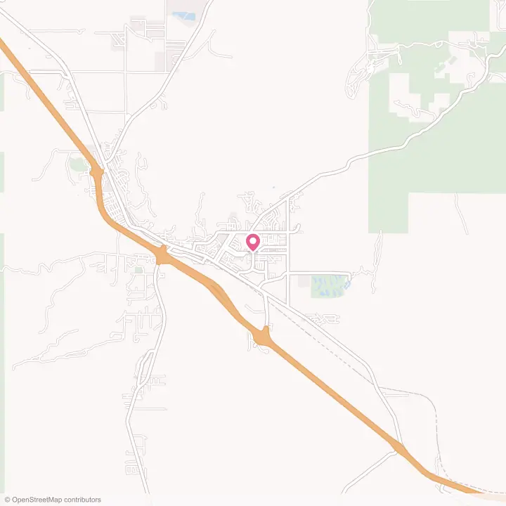 Map of the flower delivery area in Grants, New Mexico