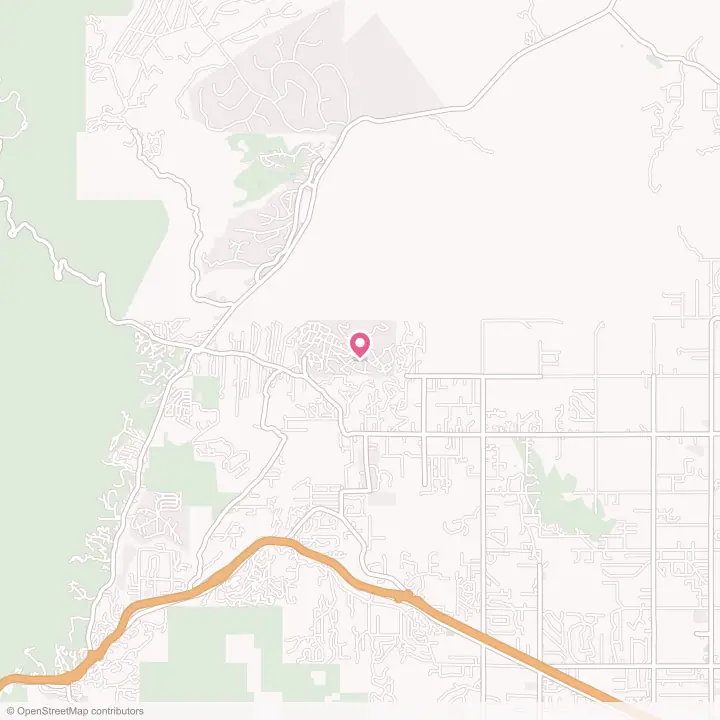 Map of the flower delivery area in Sandia Knolls, New Mexico