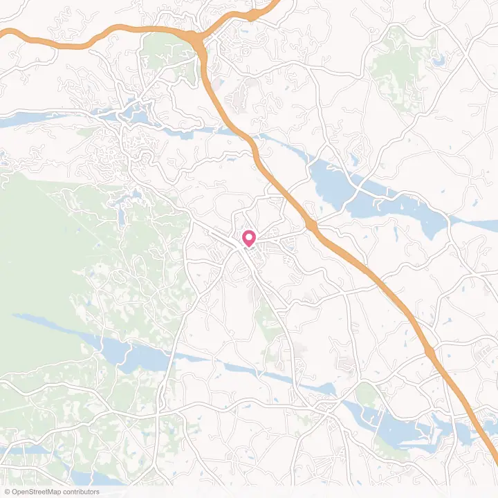 Map of the flower delivery area in Landrum, South Carolina