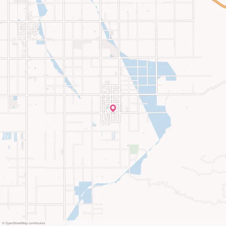 Map of the flower delivery area in Arvin, California