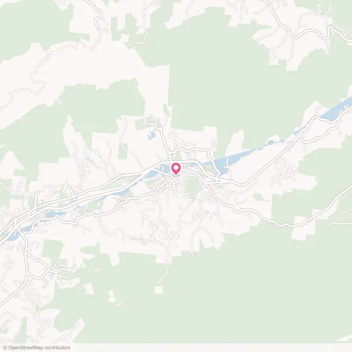 Map of the flower delivery area in Andrews, North Carolina
