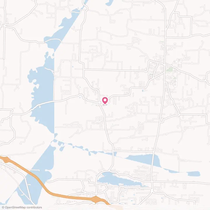 Map of the flower delivery area in Wooster, Arkansas