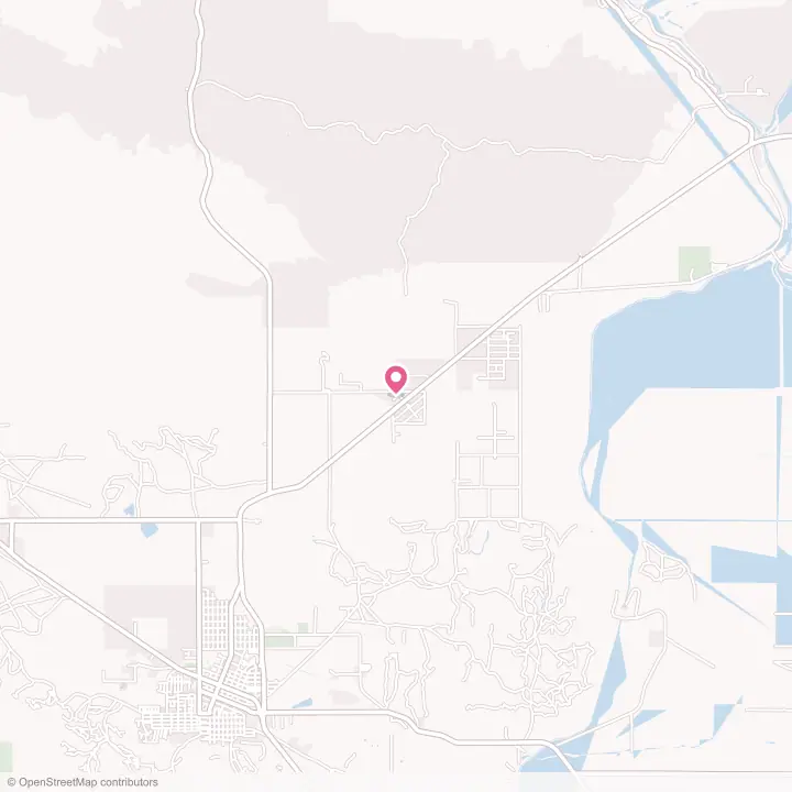 Map of the flower delivery area in Valley Acres, California