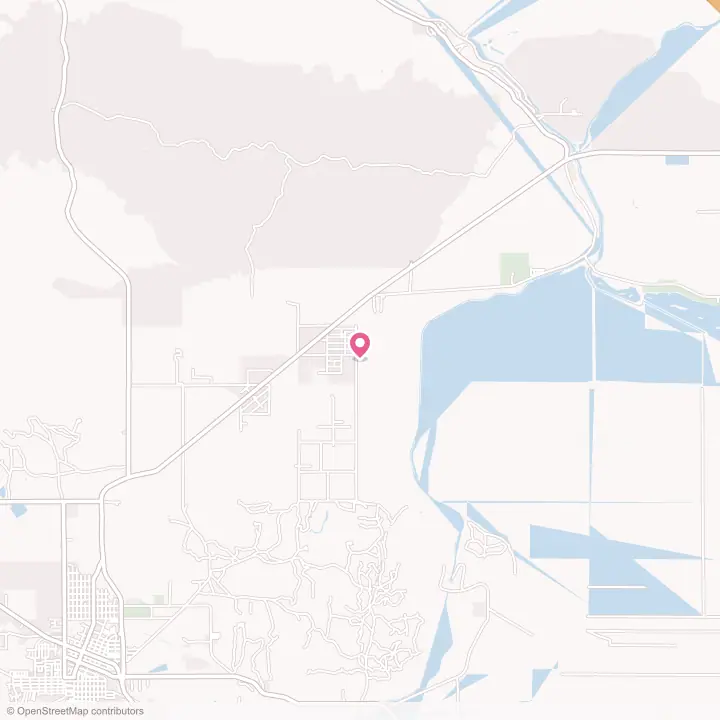 Map of the flower delivery area in Dustin Acres, California