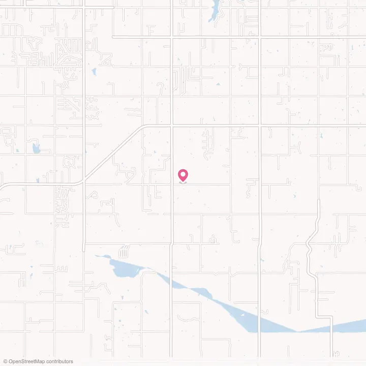Map of the flower delivery area in Pink, Oklahoma
