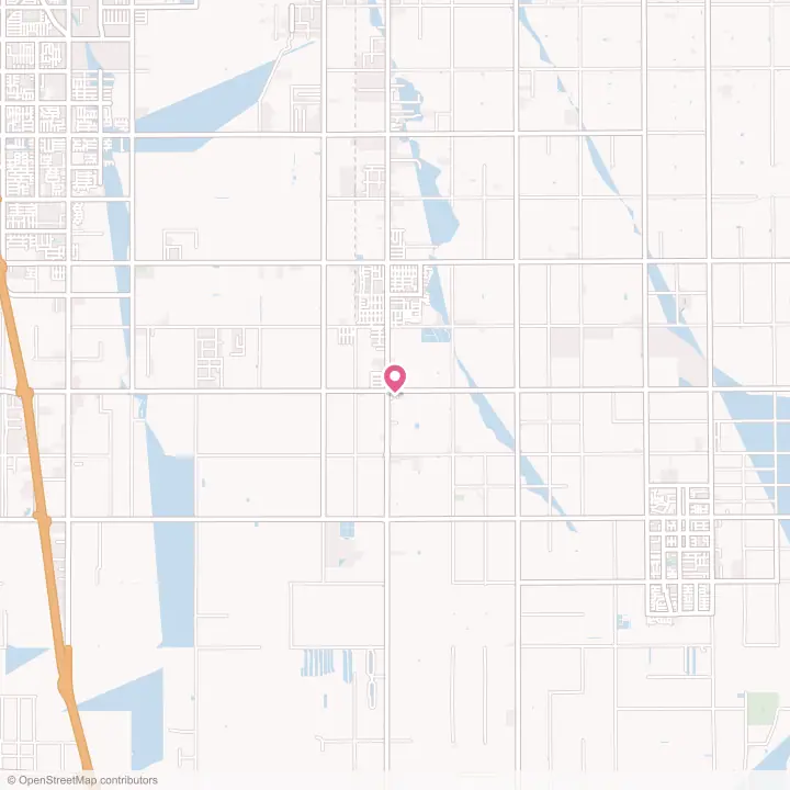 Map of the flower delivery area in Weedpatch, California