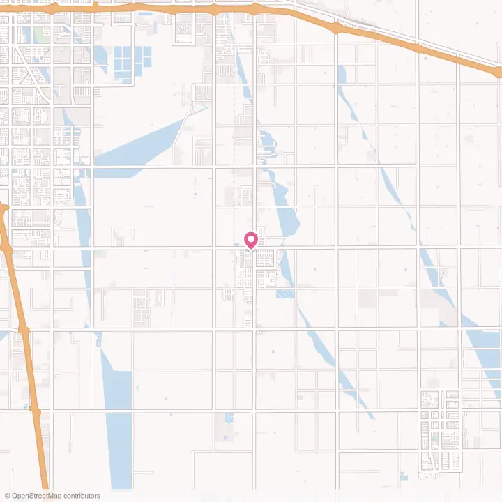 Map of the flower delivery area in Lamont, California