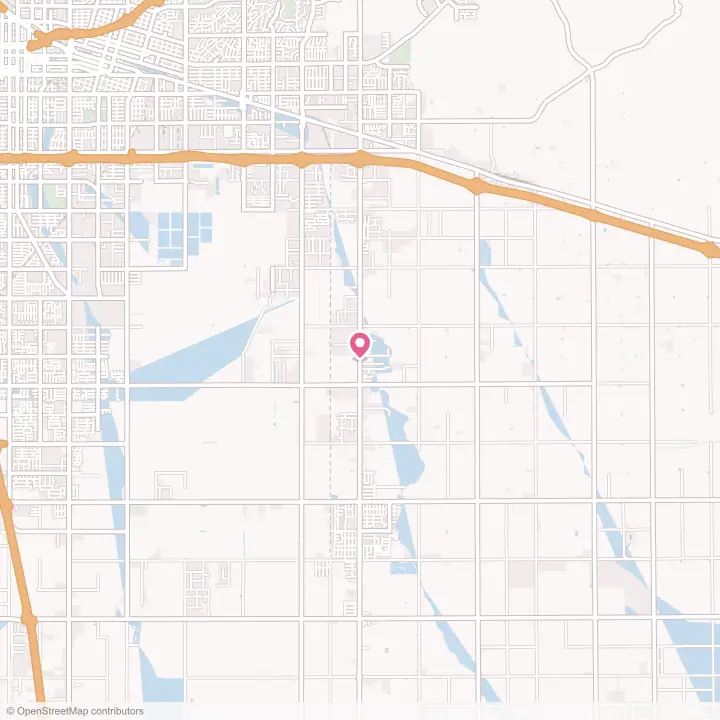 Map of the flower delivery area in Fuller Acres, California