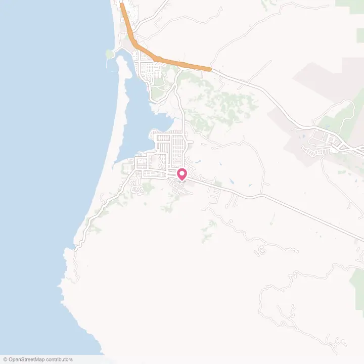 Map of the flower delivery area in Los Osos, California