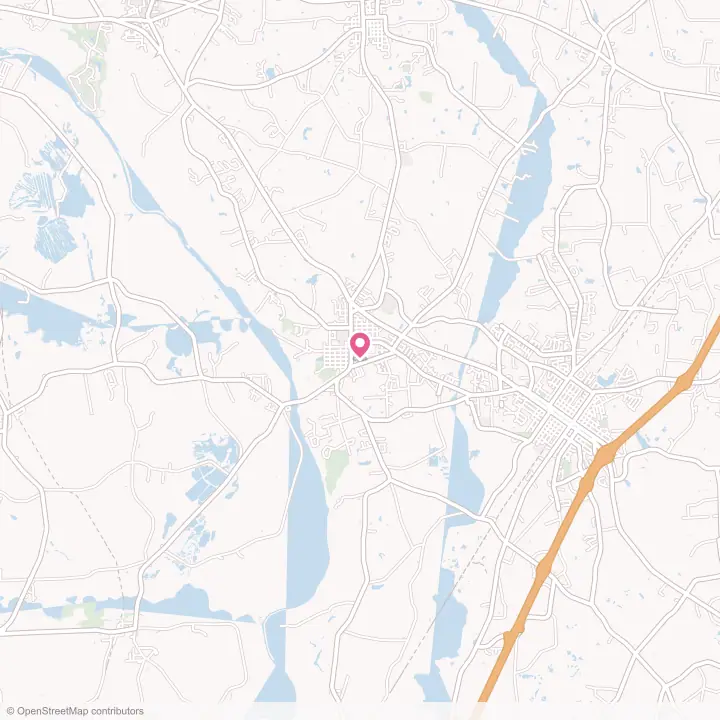 Map of the flower delivery area in Erwin, North Carolina
