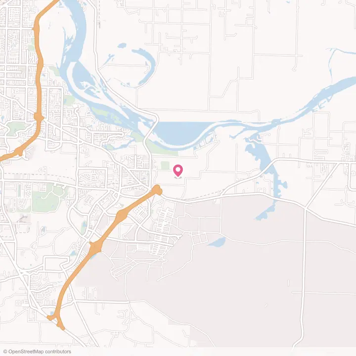 Map of the flower delivery area in Barling, Arkansas
