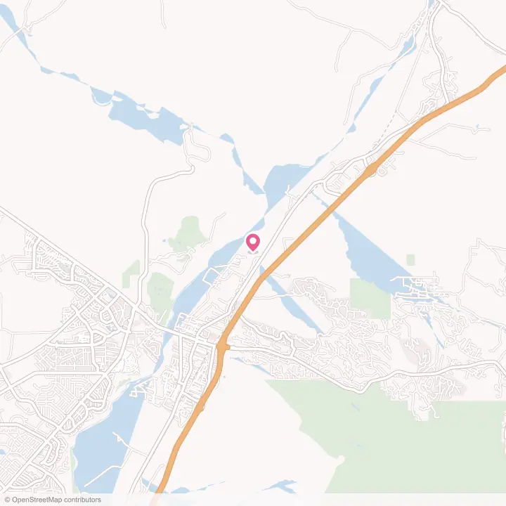 Map of the flower delivery area in Santa Ana Pueblo, New Mexico