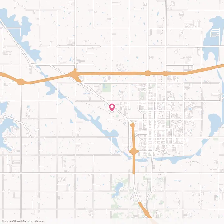 Map of the flower delivery area in Shawnee, Oklahoma