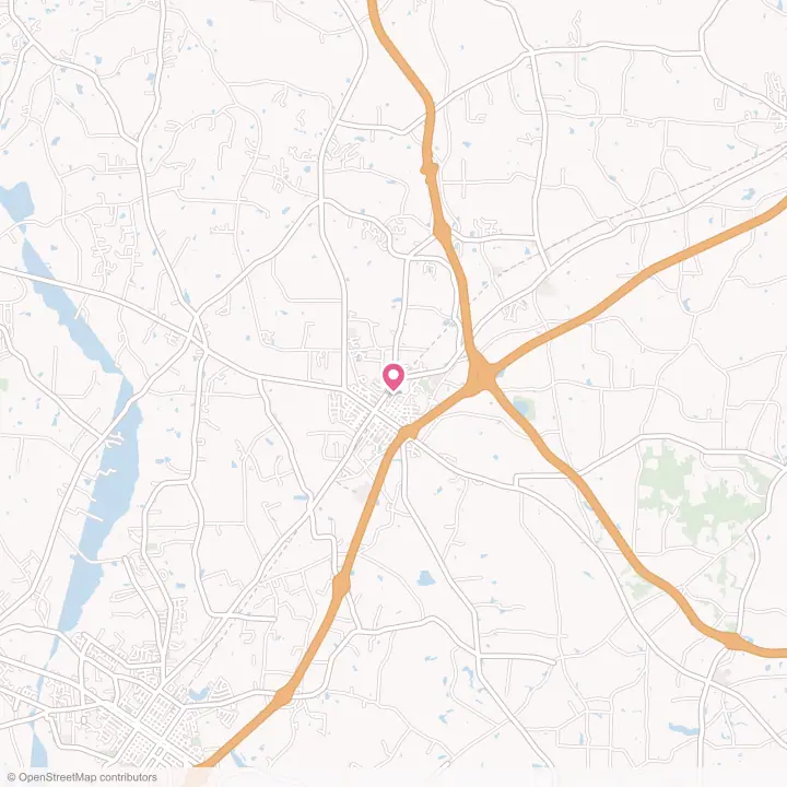 Map of the flower delivery area in Benson, North Carolina