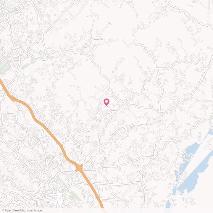 Map of the flower delivery area in Fruitland, North Carolina