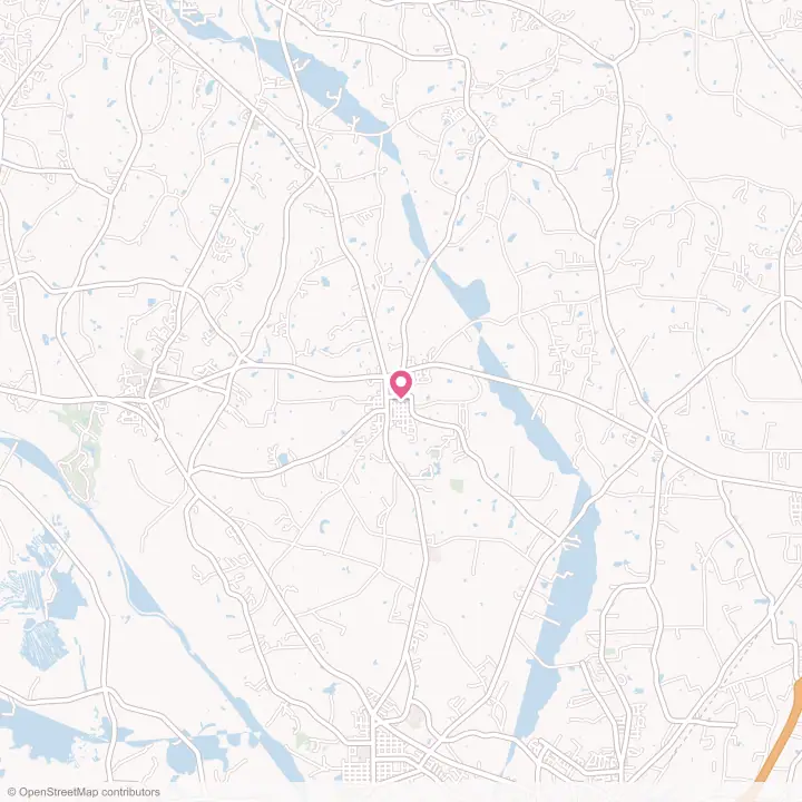 Map of the flower delivery area in Coats, North Carolina